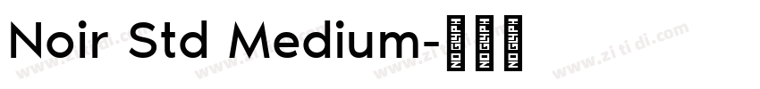 Noir Std Medium字体转换